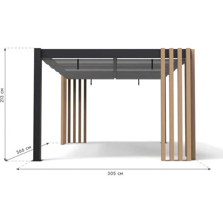 Sojag Lito 1012 | freistehende Pergola 3x4 mit – Bild 5