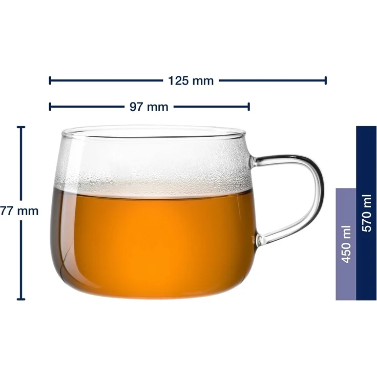 Leonardo TÈ PER TE Teetasse 450 ml 4er Set – Bild 2