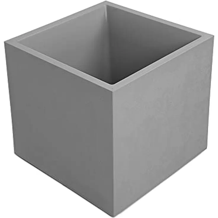 ONDIS24 Blumenkasten Ondis24 Pflanzkübel Vulkan Pierre 50 (1 St), 50x50x50 cm, in Vulkanstein/Basalt-Optik mit Wasserspeicher