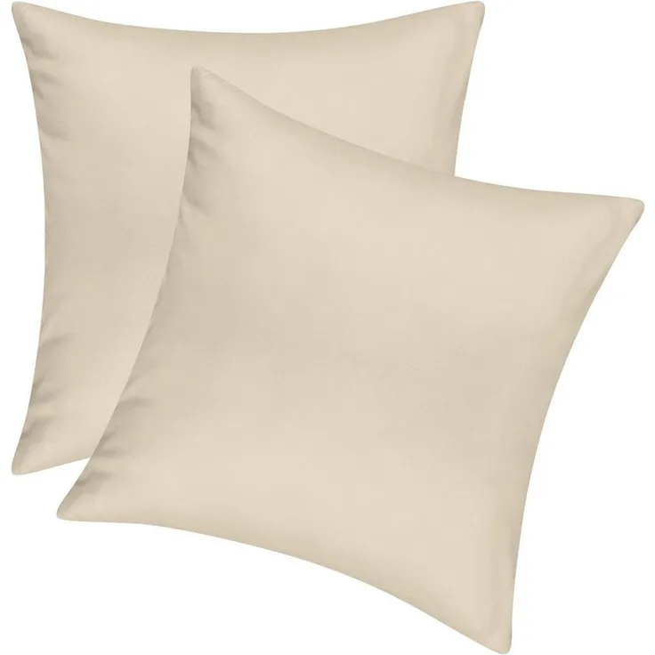 Pataya Kissenbezug 100% Baumwolle, weiche Kopfkissenbezug, Kissenhülle, Kissenbezüge, (2 Stück), Weich und Atmungsaktiv, Jersey, 140 g/m²