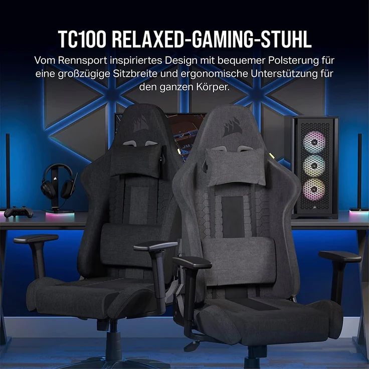 Corsair TC100 RELAXED - Gaming-Sessel - ergonomisch – Bild 4