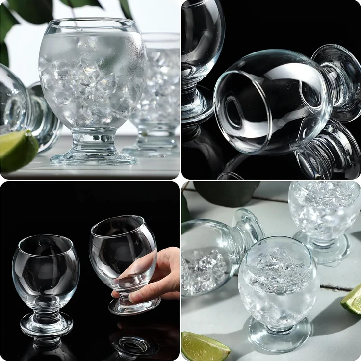 KADAX Gläser Getränkegläser Dessertbecher 280 ml Set mit 6 Gläsern – Bild 9