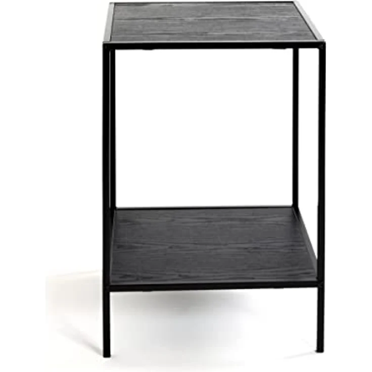HAKU Möbel Beistelltisch schwarz, MDF, Stahlrohr - Maße: B 40 cm x H 60 cm x T 40 cm, Style: Modern – Bild 6