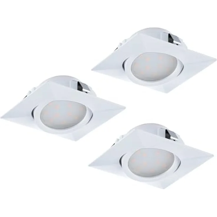 Eglo 95844 Hochvolt LED Einbauleuchte PINEDA L: 8,4cm in weiß 3000K schwenkbar