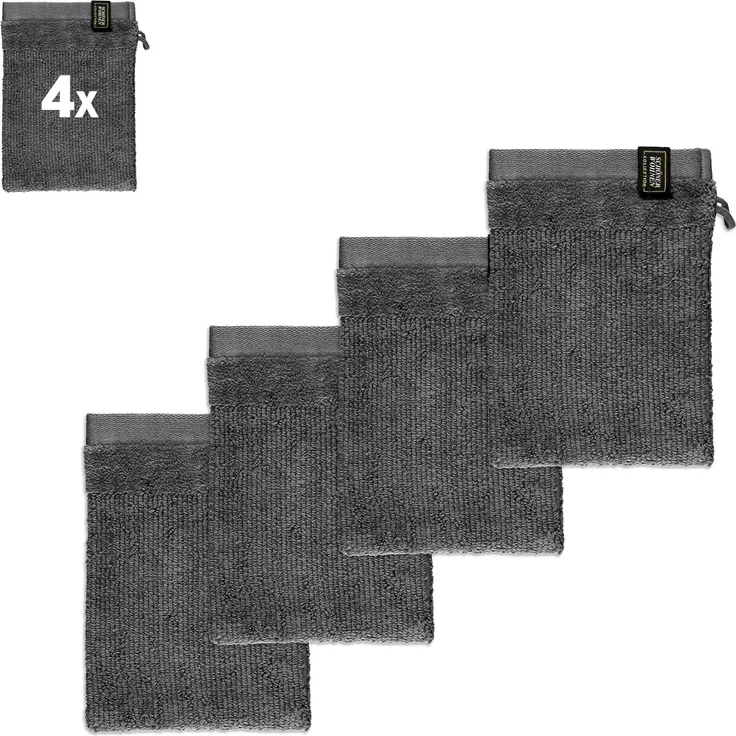 SCHÖNER WOHNEN-Kollektion Waschhandschuh Sense, (Packung, 4-St)