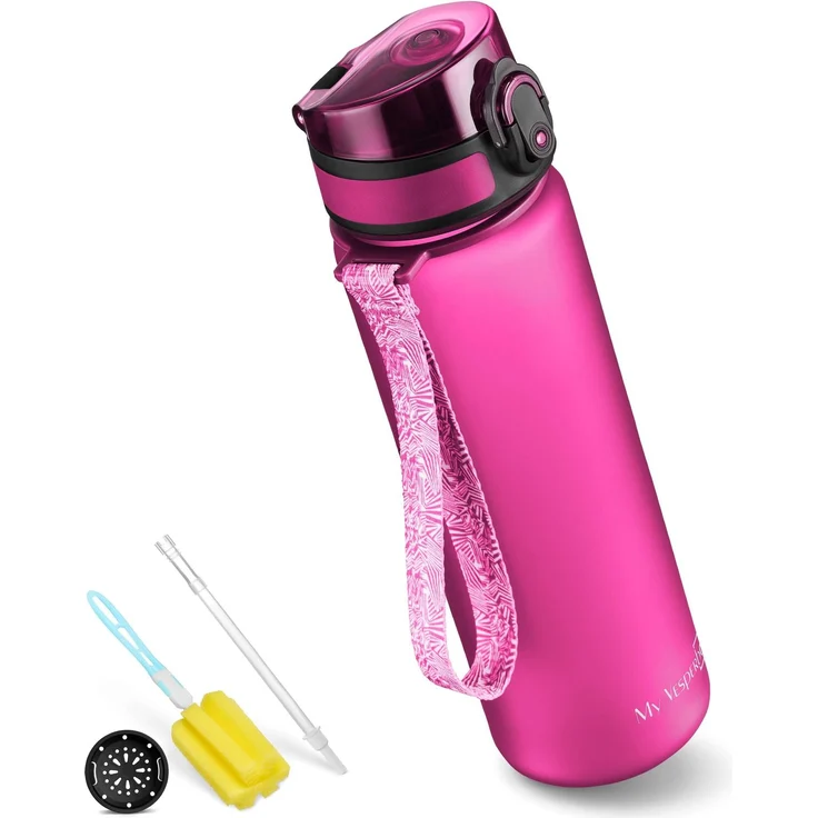 My Vesperbox® Trinkflasche Kinder [500ML] - Wasserflasche Kohlensäure Geeignet & Auslaufsicher - Water Bottle Kids - für Schule & Sport - Kinderflasche für Mädchen & Jungen - inkl. Ersatzdichtung