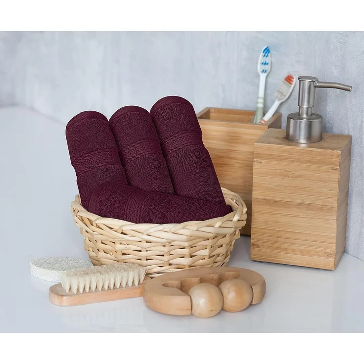 Utopia Towels 8-teiliges Handtuch-Set (Burgund) – Bild 8