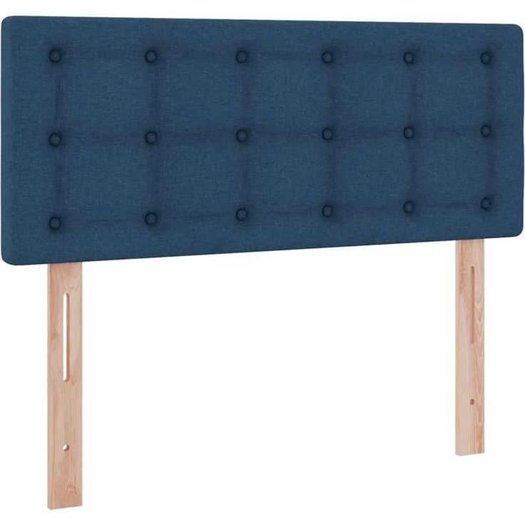 vidaXL LED-Speicherbett mit Matratze Blau 120 x 190 cm Stoff 3371261 – Bild 10