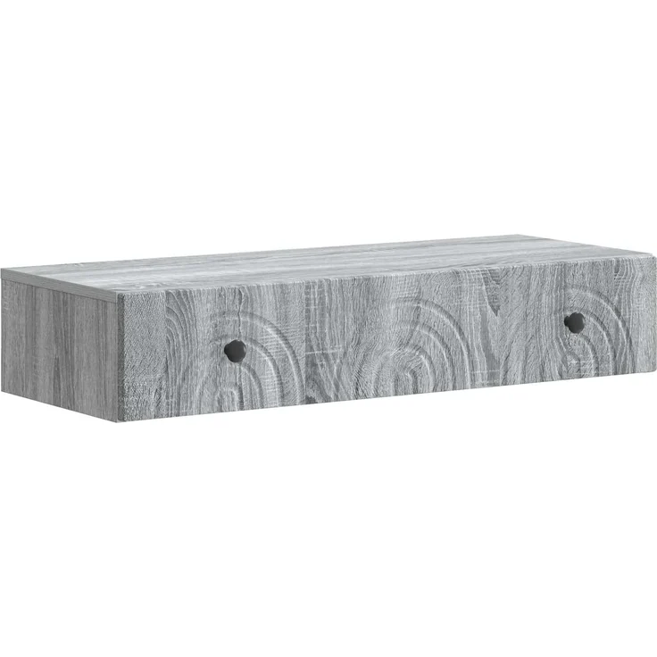 vidaXL Wandmontierter Beistelltisch Graues Sonoma 87,5 x 34,5 x 17 cm 898161 – Bild 2