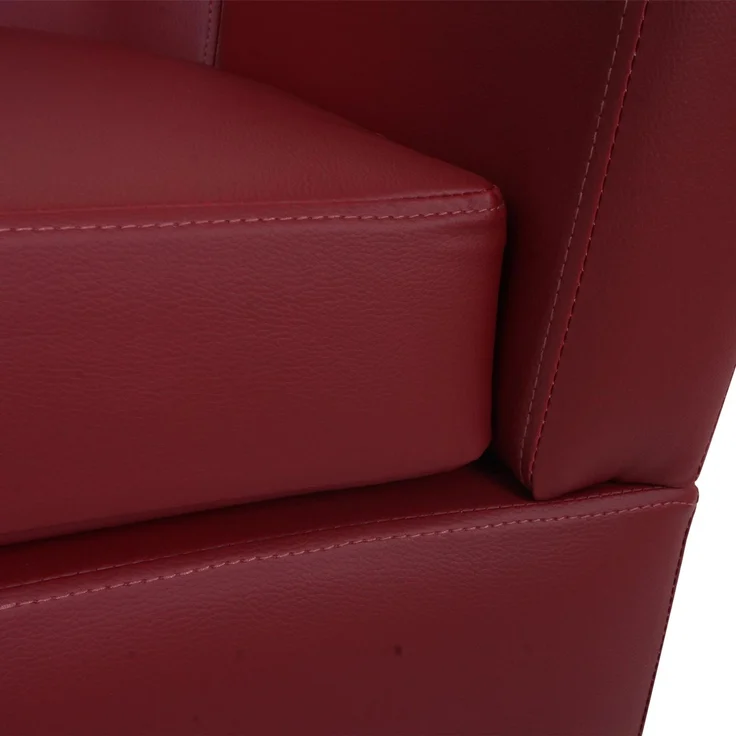 Lounge-Sessel HWC-O17, Sessel Clubsessel Cocktailsessel, FSC®-zertifiziert Kunstleder ~ bordeaux – Bild 6