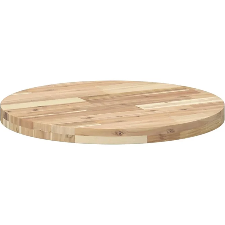 vidaXL Tischplatte Rund Ø60x4 cm Massivholz Akazie 4008690 – Bild 5