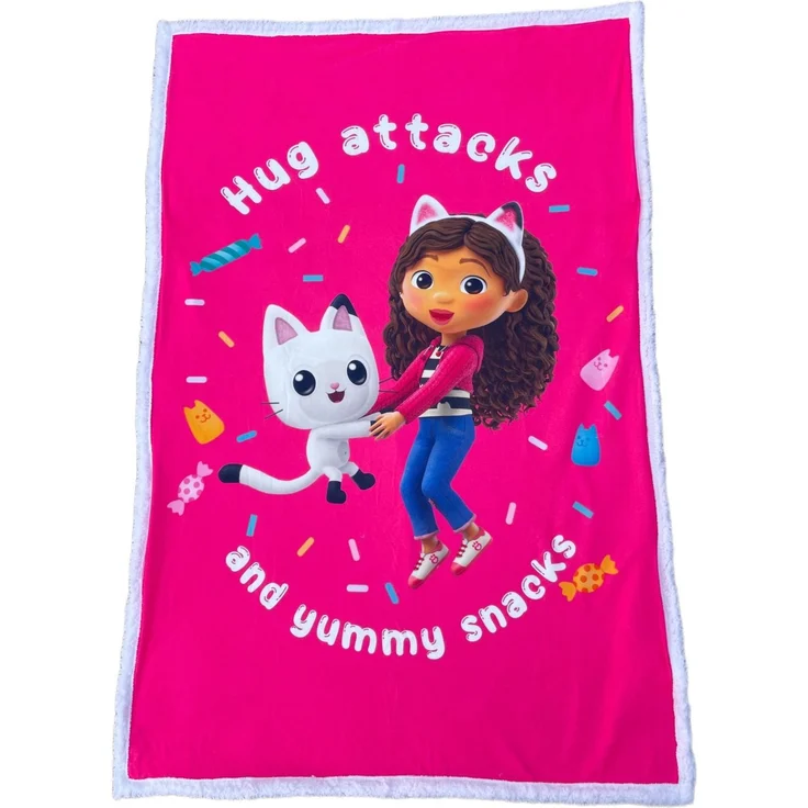 Gabby's Dollhouse Fleecedecke – Kuschelige Sherpa-Decke, 150 x 100 cm – Bild 1
