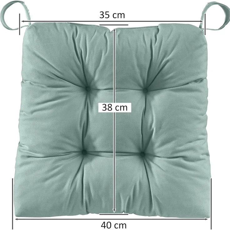 sleepling Stuhlkissen Eva, für Indoor und Outdoor, mit Klettverschluss, abriebfest und langlebig – Bild 1