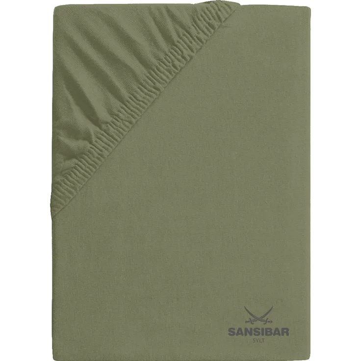 Topperbezug SANSIBAR Jersey BL 180x200 cm grün