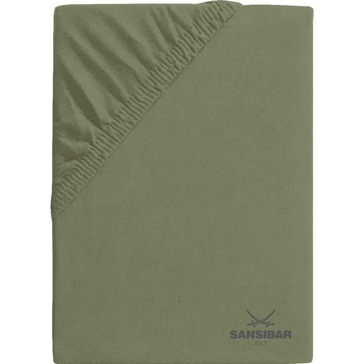Topperbezug SANSIBAR Jersey BL 180x200 cm grün