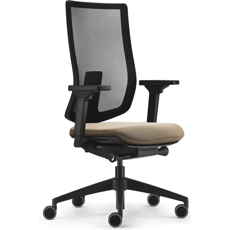 Sedus, se:do PRO Light 2, ergonomischer Bürostuhl, Netzmembran, Creme, höhenverstellbar