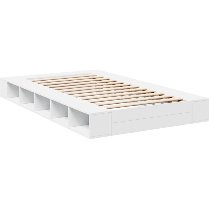 vidaXL Bettgestell Weiß 120x200 cm Holzwerkstoff 3280482 – Bild 6