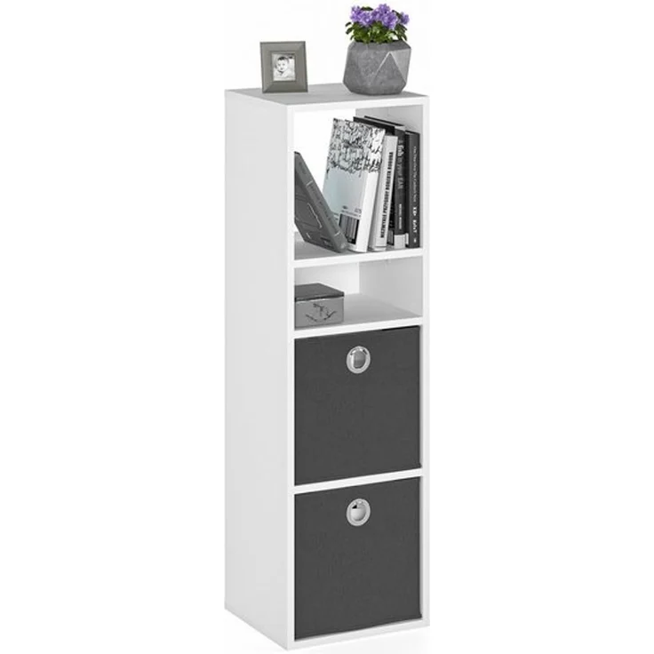 KOMTO Bücherregal RIM3 Regal Standregal Würfelregal für Kinderzimmer, Büroregal Bücherschrank Regal Wohnzimmer 33,8 х 30,7 х 112,5 cm – Bild 4
