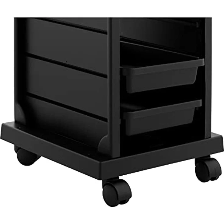 Physa Rollwagen Rollbarer Friseurtrolley Friseurwagen Kosmetikwagen 4 Schubladen 10 kg – Bild 2
