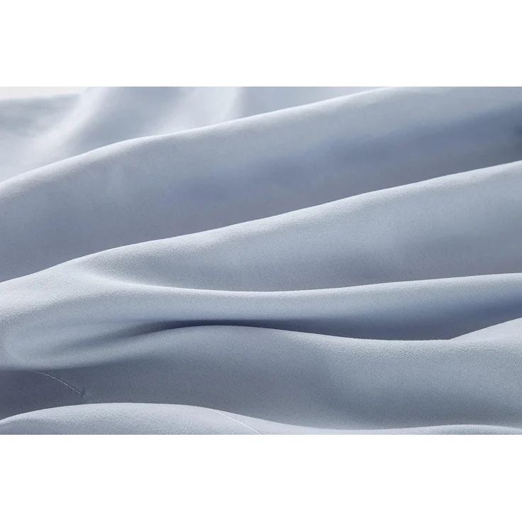 Spannbettlaken aus gebürsteter Mikrofaser, extra weich, für Betten 90x190/200 cm, Hellblau – Bild 4