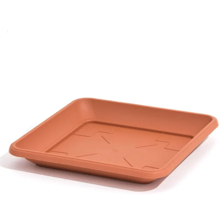 Florenz Untersetzer für Blumentopf aus Kunststoff, terracotta, 27x27 cm