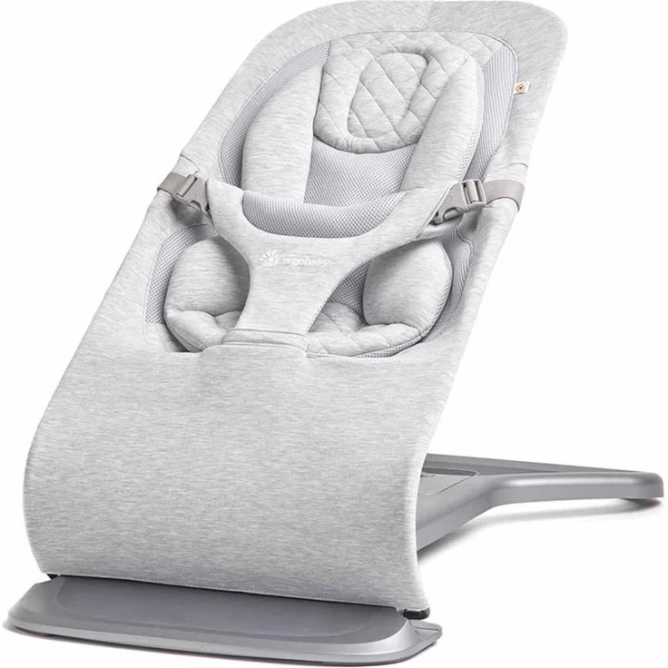 Ergobaby Evolve Bouncer Babywippe für Neugeborene Light Grey – Bild 6