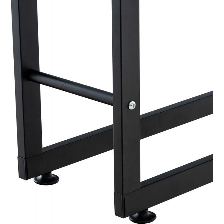CLP Kaminholzständer Keri V2,schwarz 25x60x100 cm – Bild 7