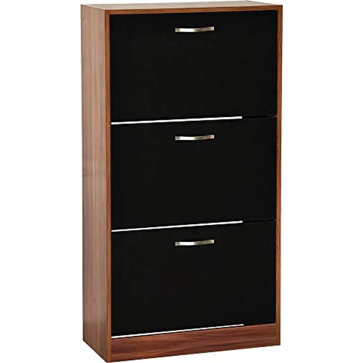 Vida Designs Schrank, Nussbaum, Walnussbraun/Schwarz – Bild 4