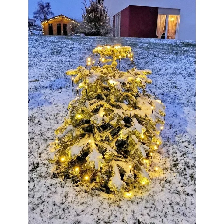 Coen Bakker Deco BV LED-Lichternetz LED Lichternetz Trapez Kegel Warmweiß Netz für Weihnachtsbaum Baum, 80 LEDs geeignet für Bäume mit einer Höhe von 0,90m - 1,30m – Bild 3