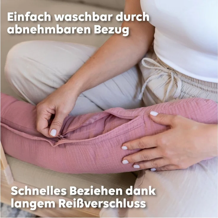 lilimaus Nestchenschlange Bettschlange Babybett aus Musselin Baumwolle - 12 Farben, (1-tlg), Bettschlange Babybett aus Musselin Baumwolle, kuschelig – Bild 4