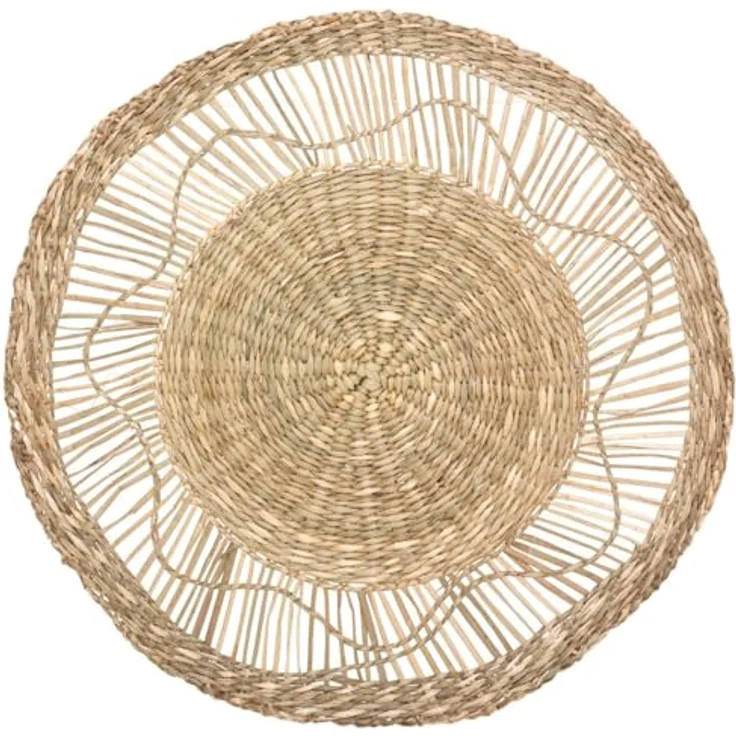 ATMOSPHERA CREATEUR D'INTERIEUR Wanddekoration Seagrass Set, 3 Stück D 18/28/38 cm, Beige – Bild 2
