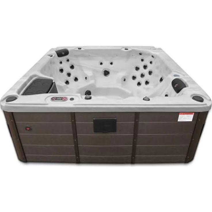Canadian Spa Company Thunder Bay 6-Personen Whirlpool, mit 44 Massagedüsen, LED-Beleuchtung, Wasserfall und Bluetooth-Musiksystem – Bild 1