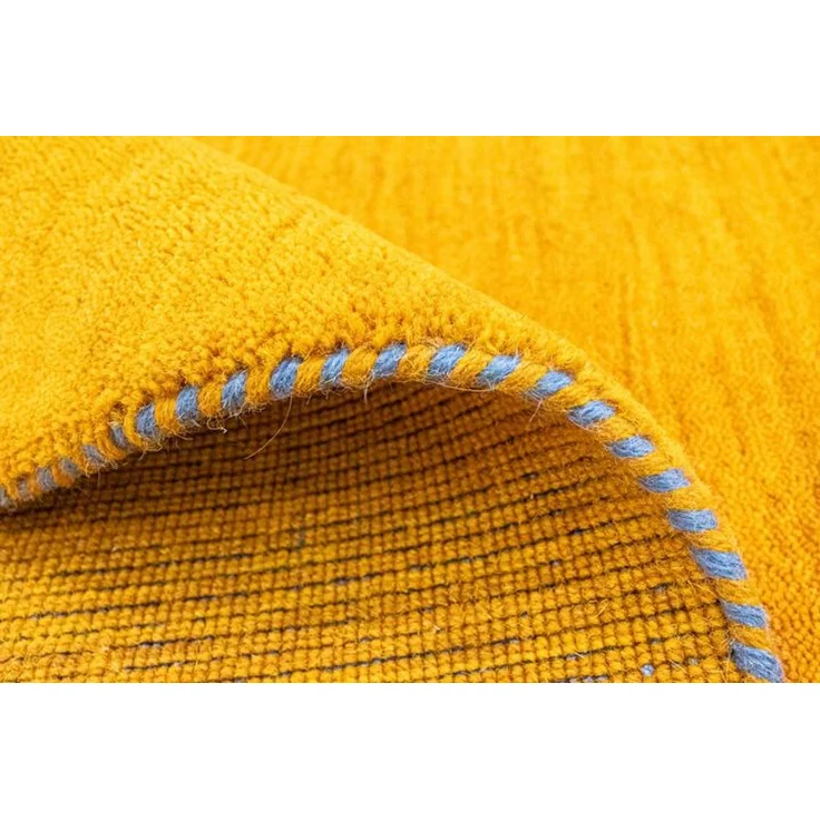Gabbeh Teppich - Indus »Agra« 180 x 120 cm - gold – Bild 5