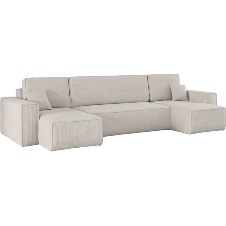 Kaiser Möbel Ecksofa mit schlaffunktion und bettkasten, Couch U-form BEST stoff Poso, Schlaffunktion, Bettzeugaufbewahrung, universal – Bild 4