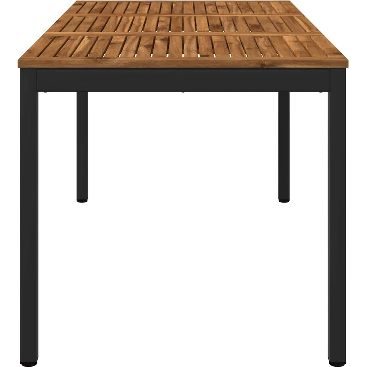 vidaXL Gartentisch NAARDEN Natürlich und Schwarz 141 x 80,5 x 75 cm 901319 – Bild 4