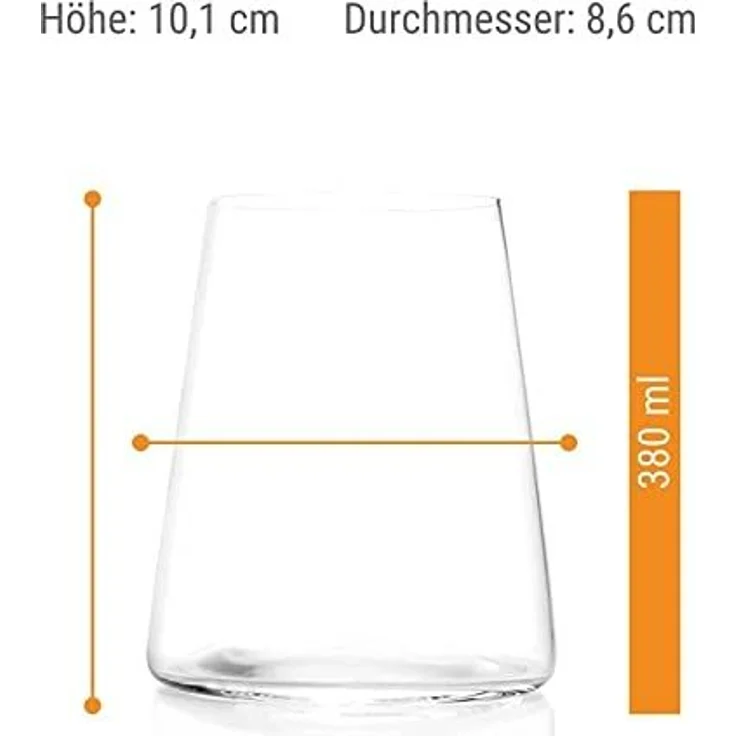 Stölzle Weinglas Stölzle Lausitz Power Becher Set 12tlg. Weiß- und Rotweinbecher, Glas – Bild 4
