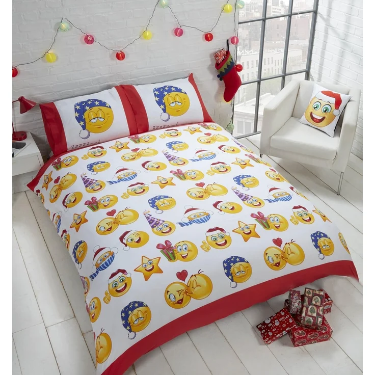 Weihnachtsbettwäsche 'OMG It's Christmas! LOL' 135x200cm – Bild 2