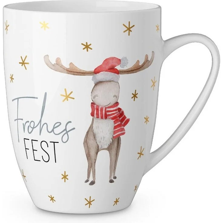 Weihnachtstasse Kaffee Tee Tasse Becher 0,25l Geschenk la vida Elch 9501751