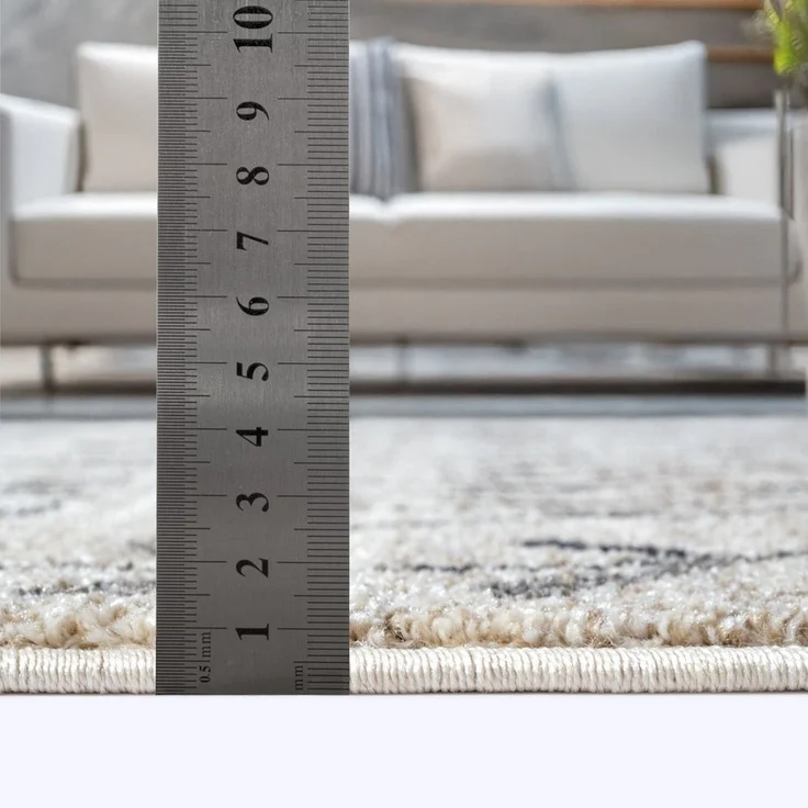 Sanat Teppich Boho 8200, rund, Höhe: 10 mm, Kurzflor, robust, Boho, Scandic, für Fussbodenheizung geeignet – Bild 3