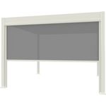 Weide Sonnenrollo für Weide Pergola | weiß