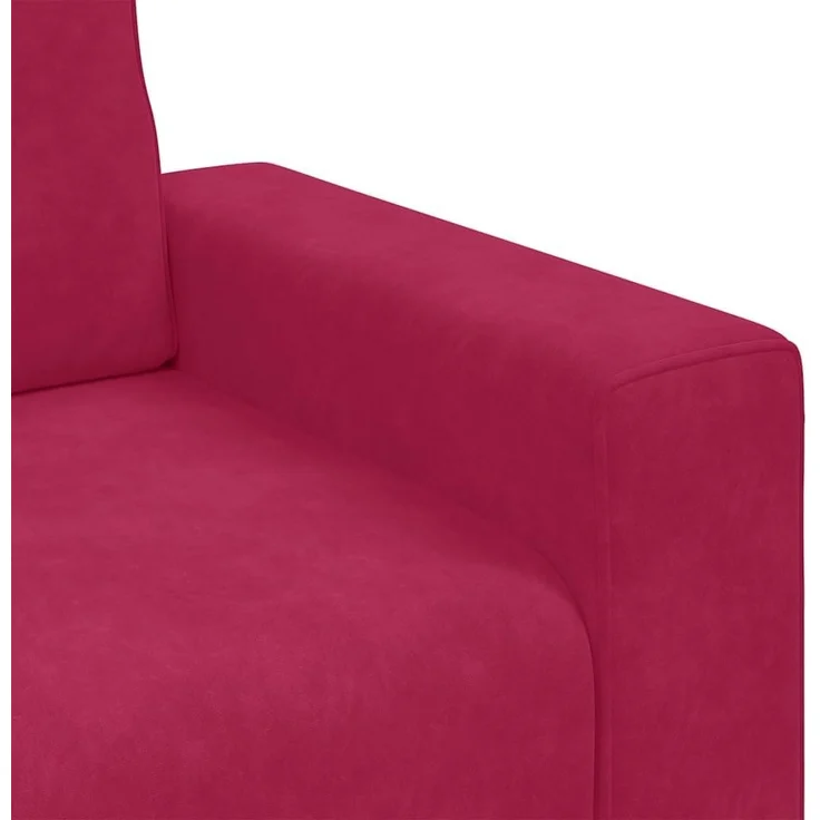 vidaXL Sessel Weinrot 100x77x82 cm Samt 4105251 – Bild 7