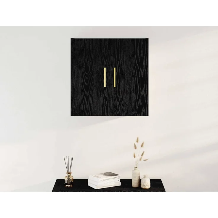 vidaXL Wandmontierter Schrank Schwarz Eichen-Optik 60 x 31 x 70 cm 862943 – Bild 3