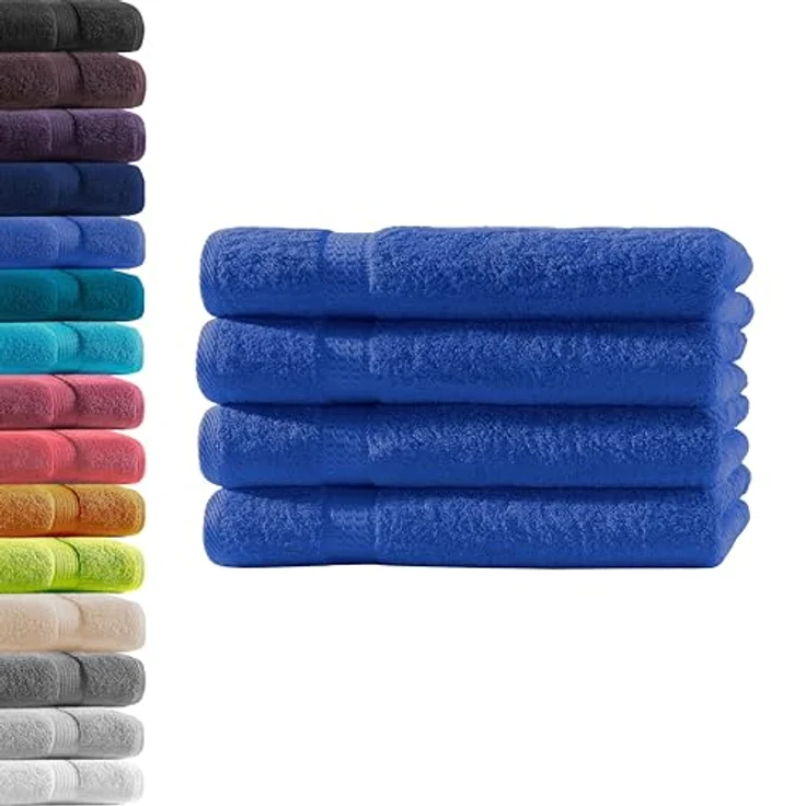 Hometex Premium Textiles Handtuch in Premium Qualität 500 g/m², Feinster Frottier-Stoff 100% Baumwolle, 4x Handtuch, weich, saugfähig, extra schwer & flauschig – Bild 2