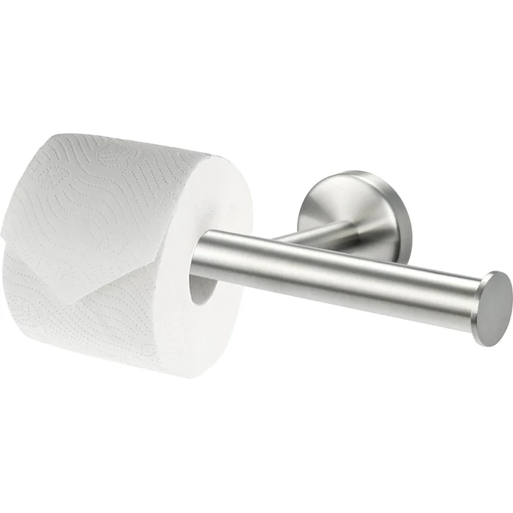 bremermann Toilettenpapierhalter Bad-Serie PIAZZA – Doppelrollenhalter 2in1, Edelstahl matt – Bild 1