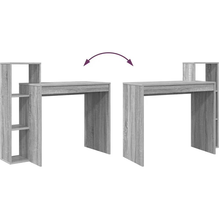 vidaXL Schreibtisch Graues Sonoma 100 x 40 x 90 cm Holzwerkstoff 869319 – Bild 8