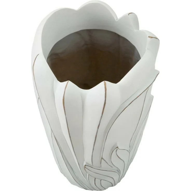 Dmora Vase Tramigna, Dekorationszubehör, Dekoratives Artikel, Einrichtungszubehör, 29x29 h48 cm, Weiß – Bild 4