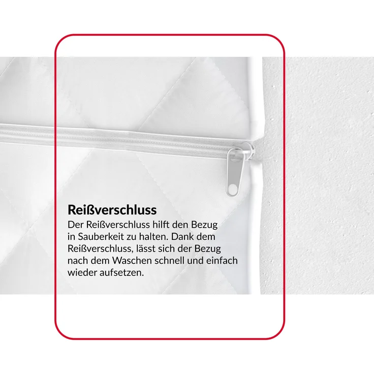 Matratze SAVONA 7 Zonen 90x200 H3/H4 22 cm Kokos Latex Visco profilierter HR Schaum JERSEY – Bild 3