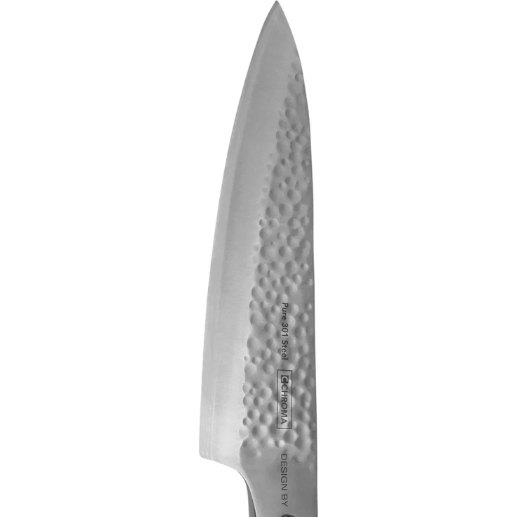 P-18 HM CHROMA type 301 Kochmesser mit Hammerschlag 20 cm – Bild 3