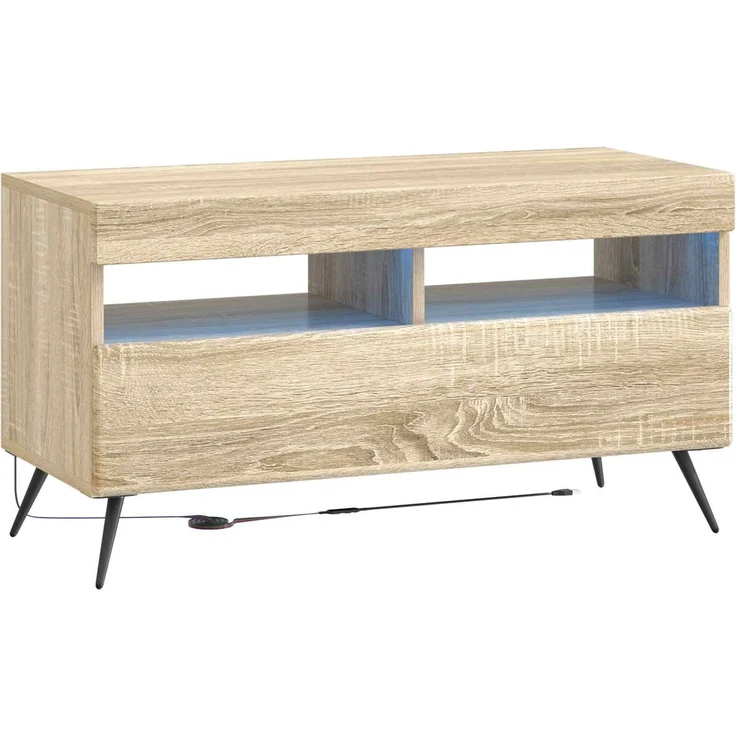 vidaXL LED-TV-Schrank BREDA 3 stk. Sonoma-Eiche Holzwerkstoff 3416921 – Bild 5