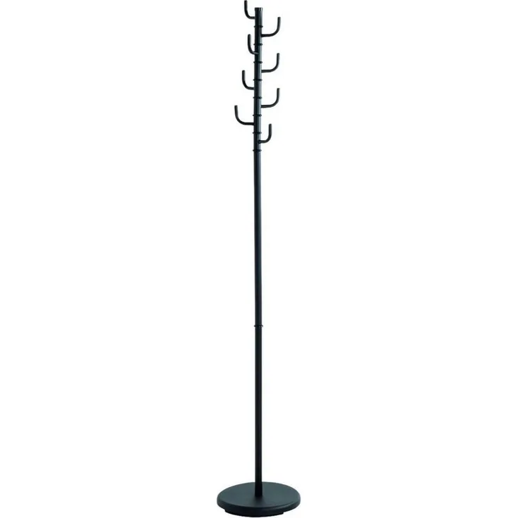 Garderobenständer Garderobe schwarz Metall